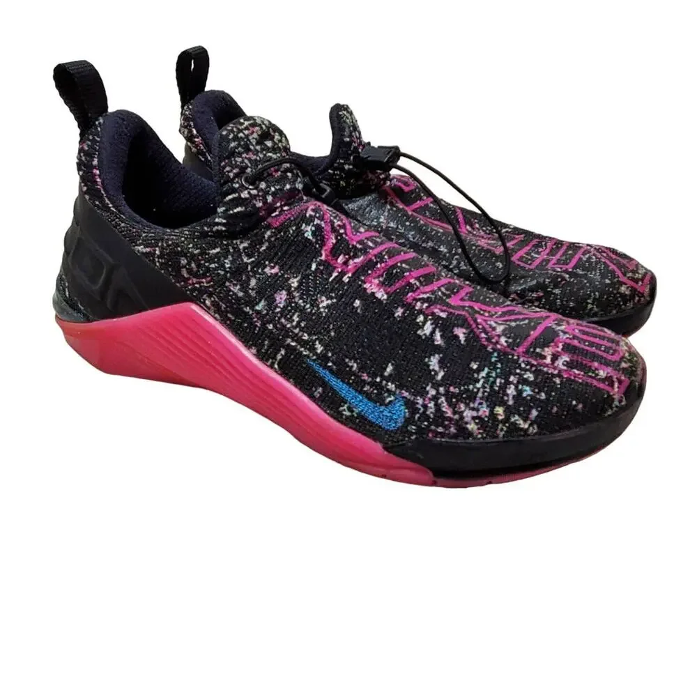 Nike Sneakers Shoes Womens 10 Athletic React Metcon AMP Black Pink CT9155-063
